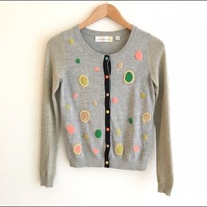 Charlie & Robin Metallic Button Cardigan